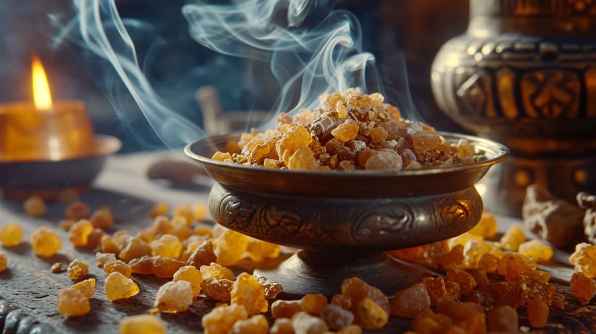 bierglas A majestic image showcasing frankincense incense with 4560dfcd 0949 409d 87d9 1fdd29ce2e92 Discover the Best Incense for Manifestation