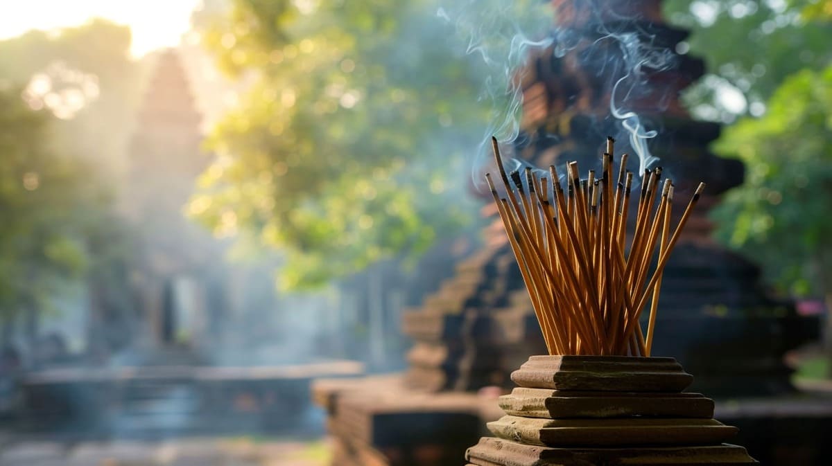 bierglas An image of sandalwood incense sticks against a backdr 424afc77 c0f0 4515 991a 5c3a569bd9d0 Discover the Best Incense for Manifestation